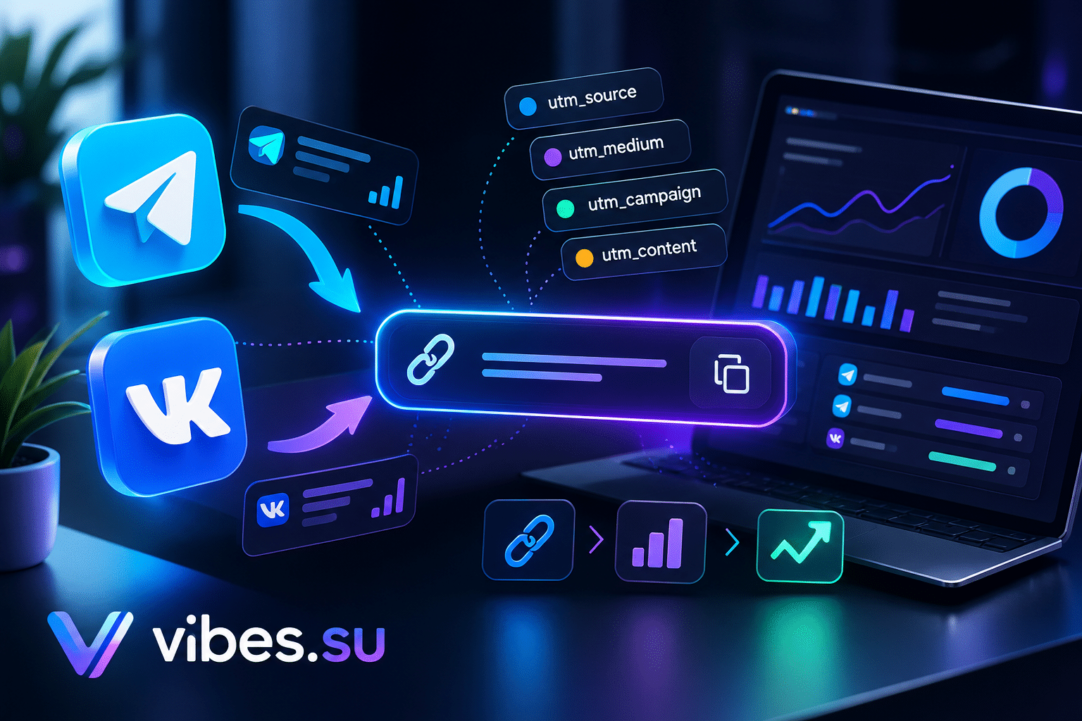 UTM-метки для отслеживания переходов из Telegram и ВК